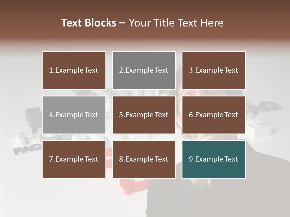 Businessman Support Forum PowerPoint Template