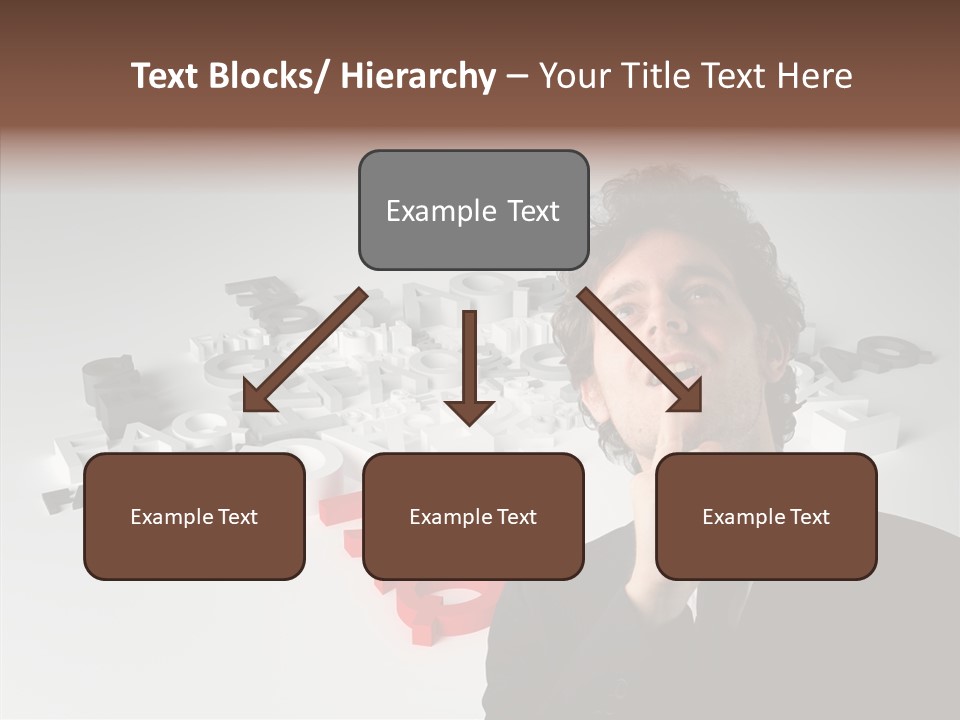 Businessman Support Forum PowerPoint Template