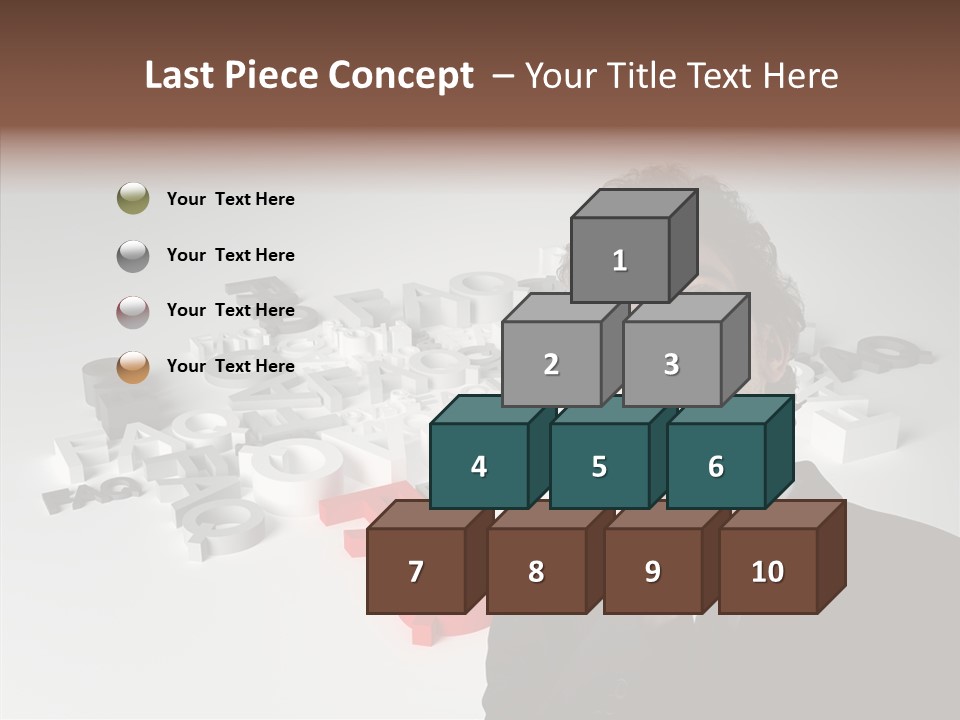 Businessman Support Forum PowerPoint Template