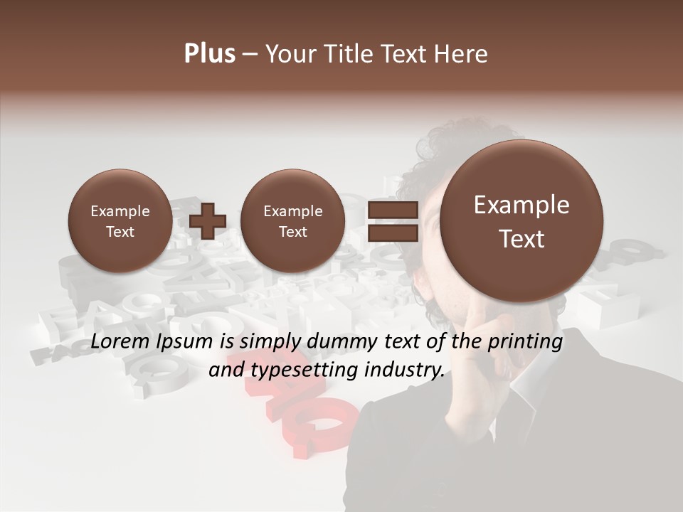 Businessman Support Forum PowerPoint Template