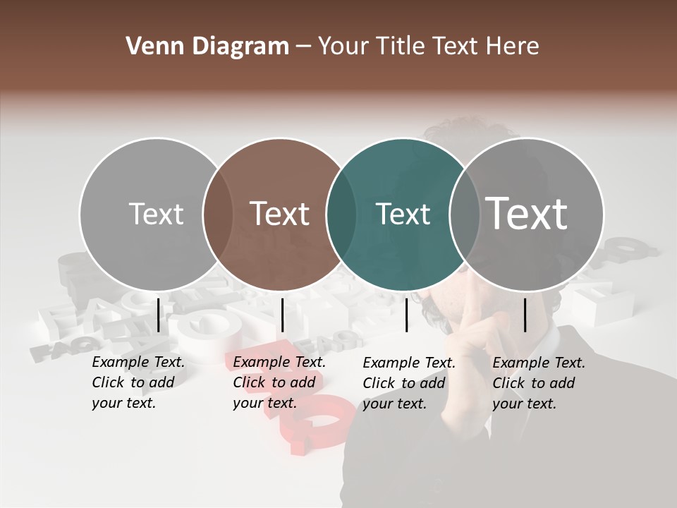 Businessman Support Forum PowerPoint Template