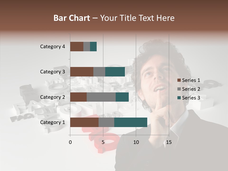 Businessman Support Forum PowerPoint Template