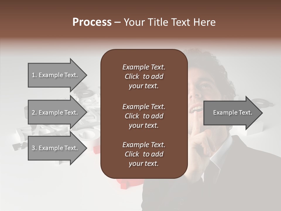 Businessman Support Forum PowerPoint Template