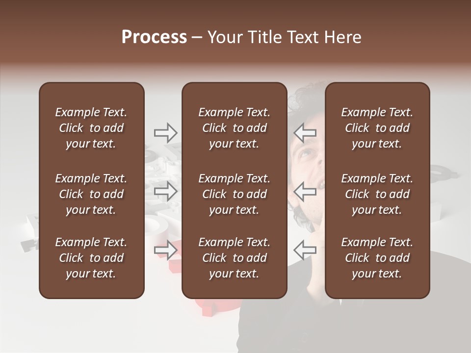 Businessman Support Forum PowerPoint Template
