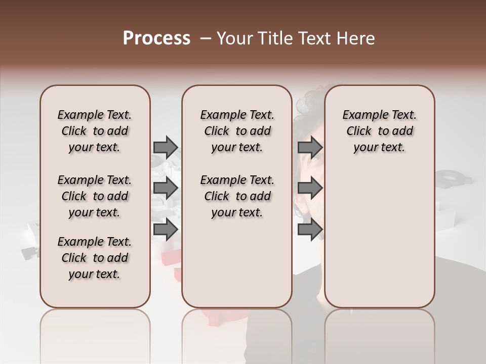 Businessman Support Forum PowerPoint Template
