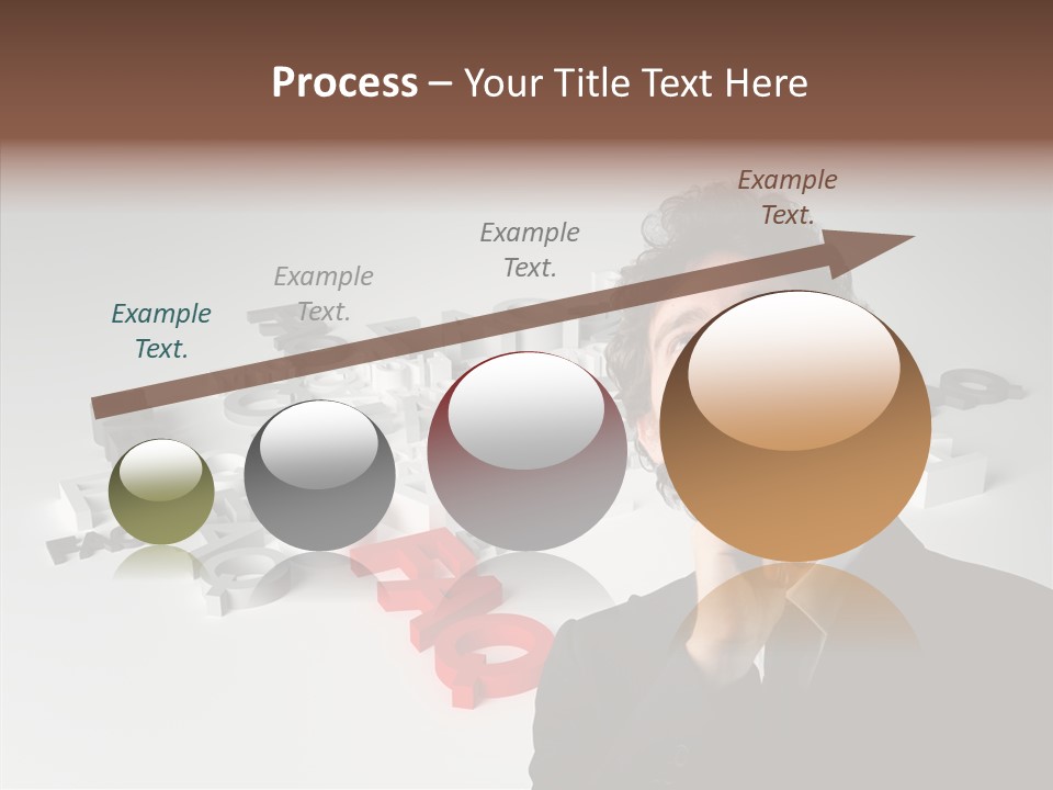 Businessman Support Forum PowerPoint Template