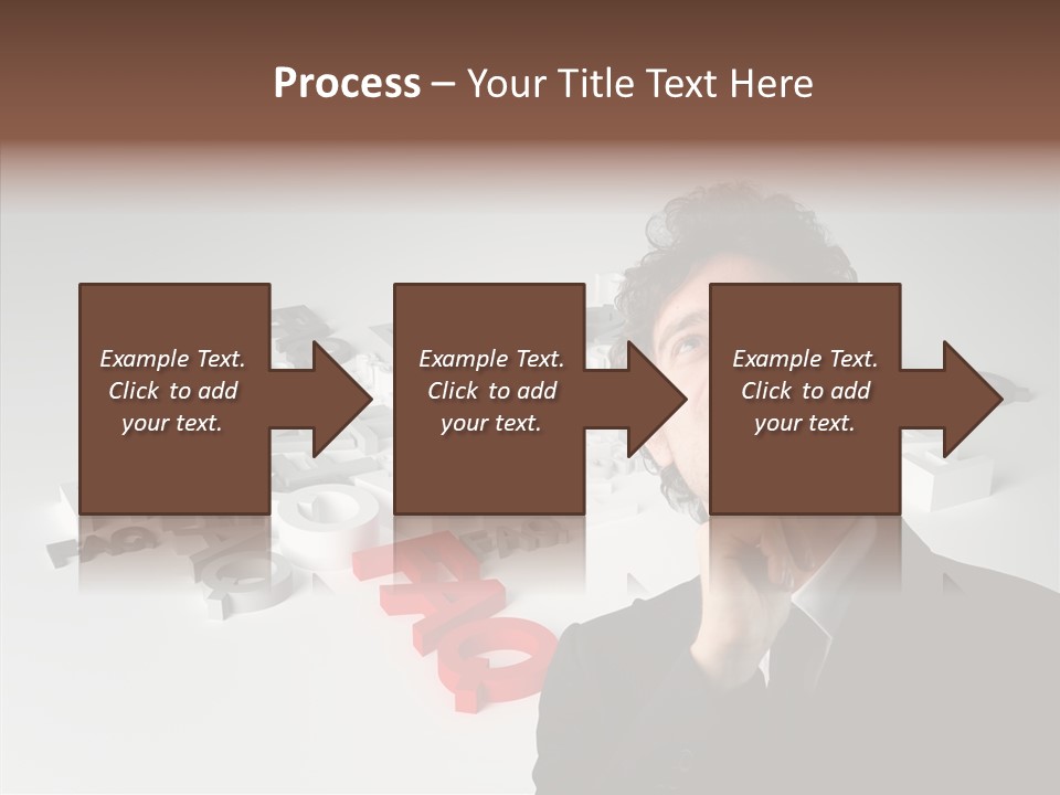 Businessman Support Forum PowerPoint Template