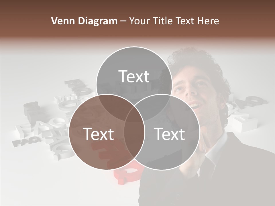 Businessman Support Forum PowerPoint Template