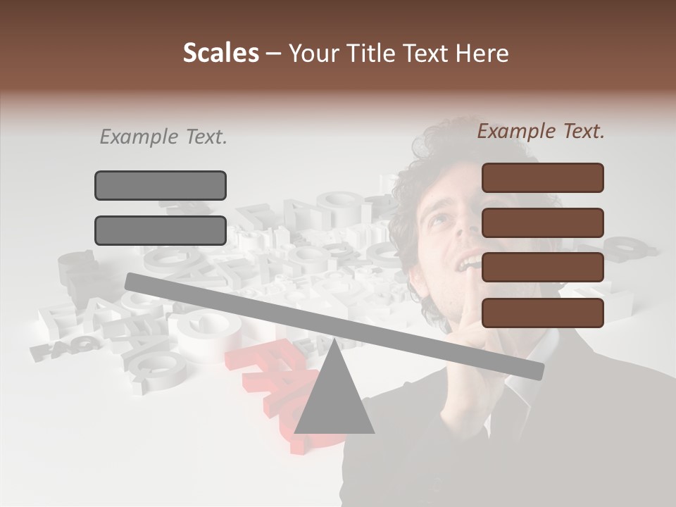 Businessman Support Forum PowerPoint Template