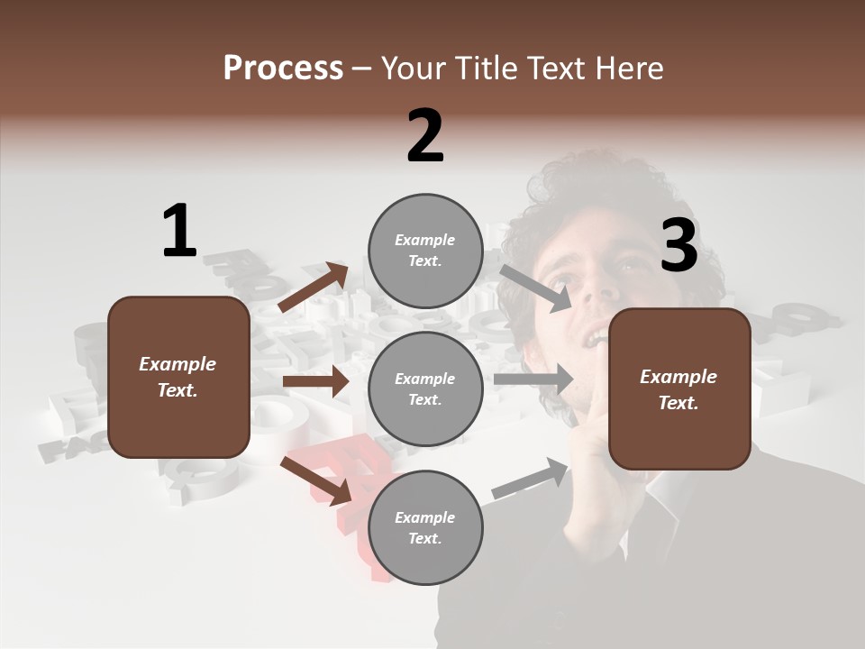 Businessman Support Forum PowerPoint Template