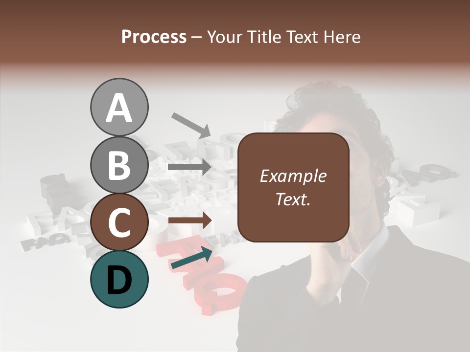 Businessman Support Forum PowerPoint Template