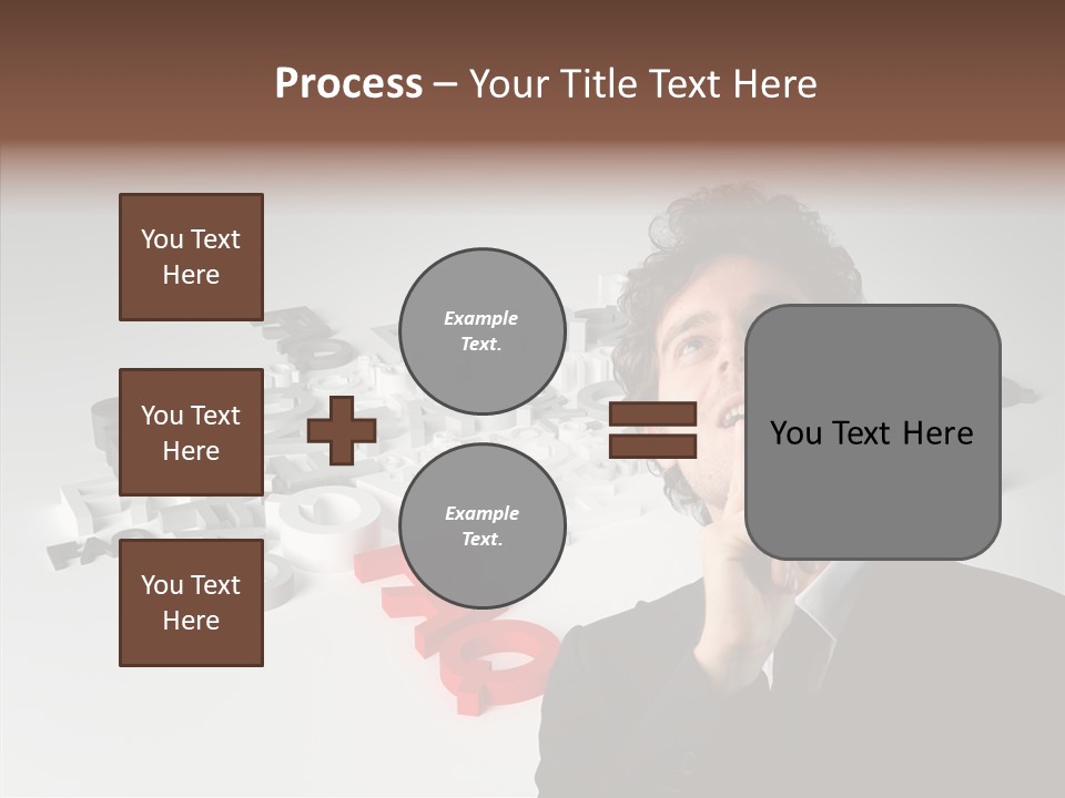 Businessman Support Forum PowerPoint Template