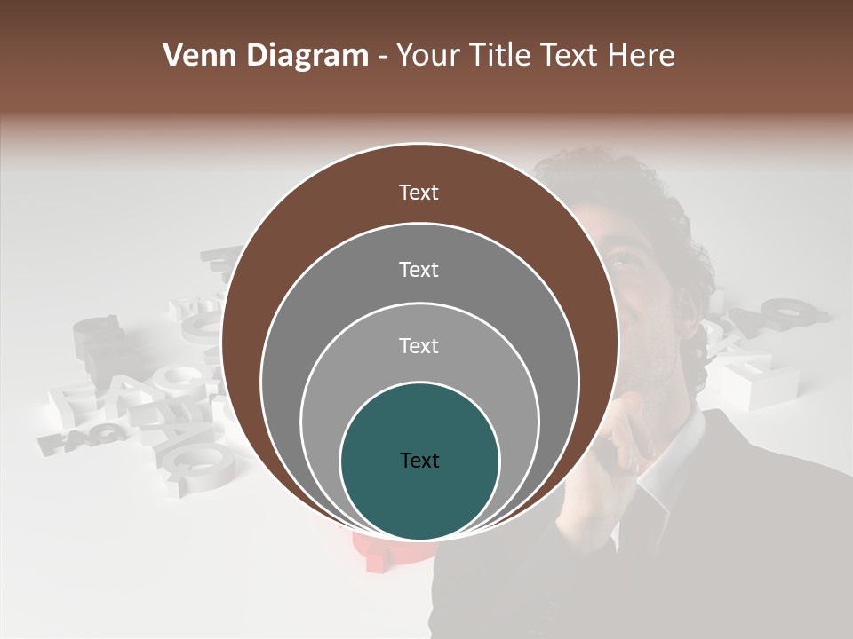 Businessman Support Forum PowerPoint Template