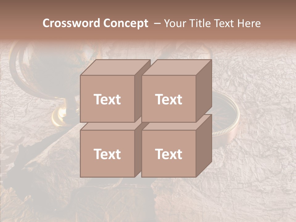 Vintage Globe Aged PowerPoint Template
