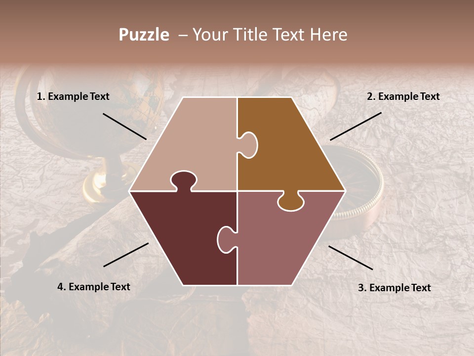 Vintage Globe Aged PowerPoint Template