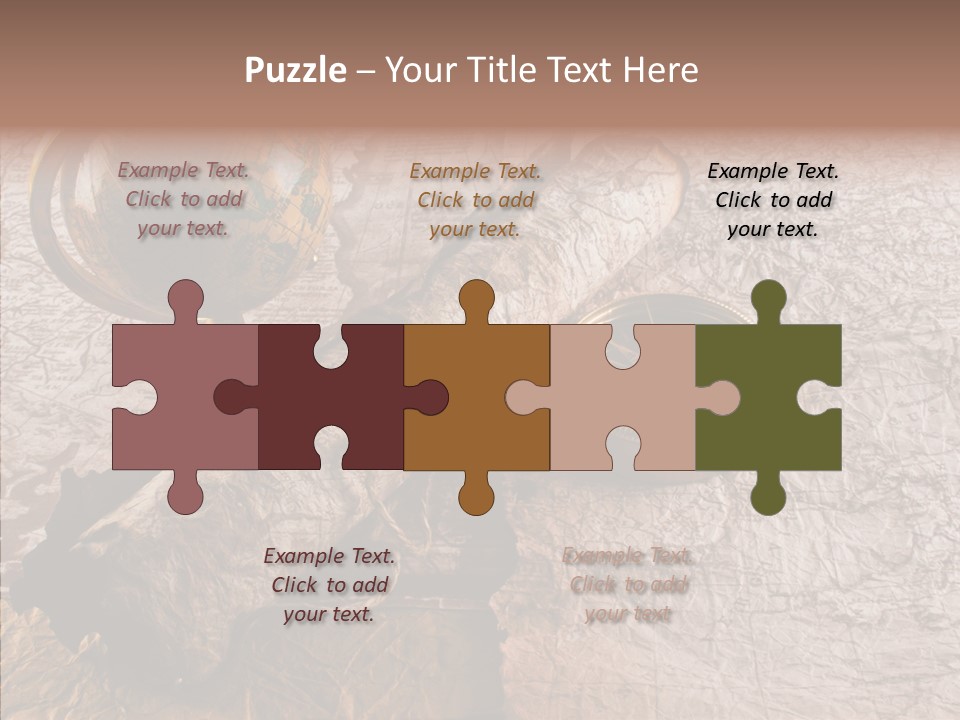 Vintage Globe Aged PowerPoint Template