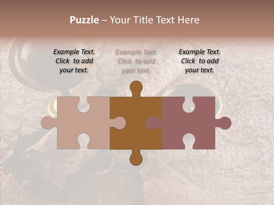 Vintage Globe Aged PowerPoint Template