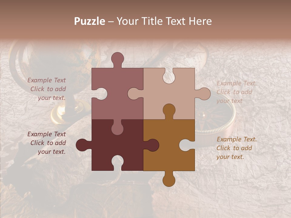 Vintage Globe Aged PowerPoint Template