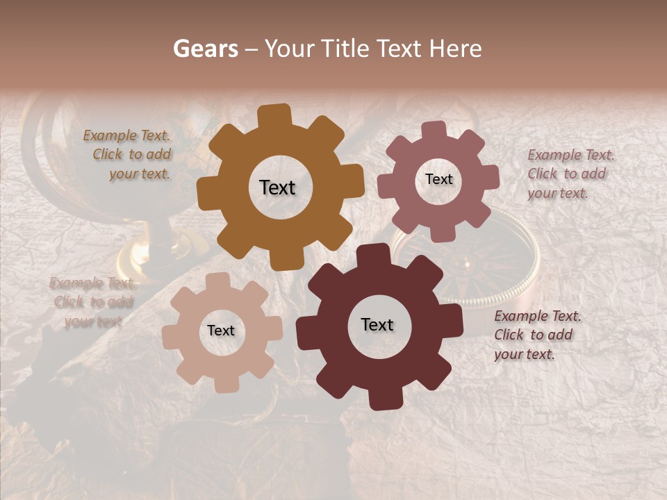 Vintage Globe Aged PowerPoint Template