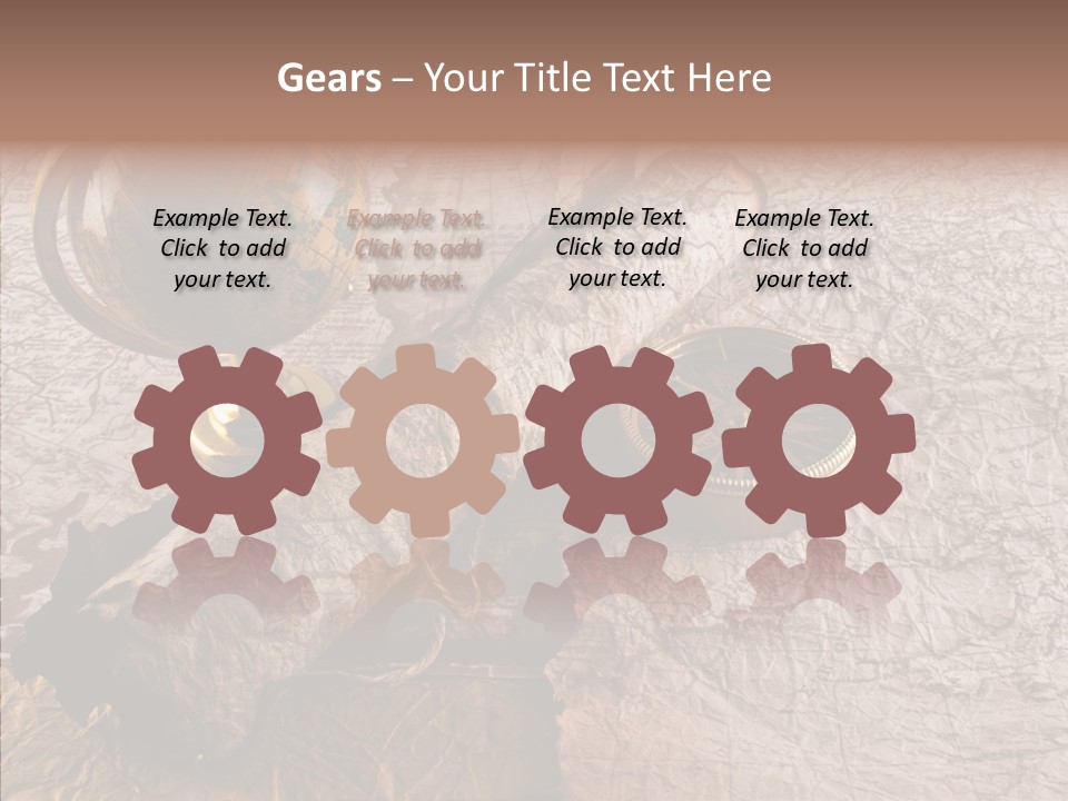 Vintage Globe Aged PowerPoint Template