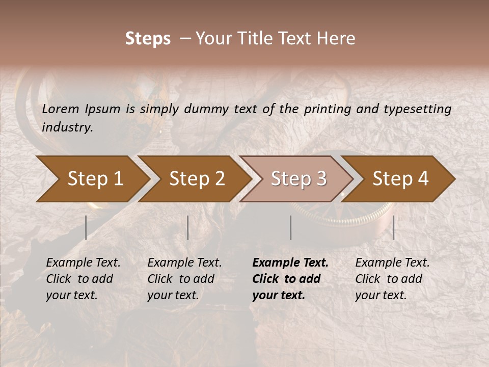 Vintage Globe Aged PowerPoint Template