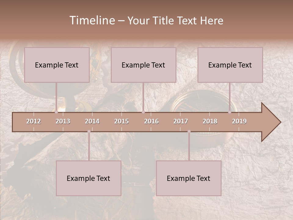 Vintage Globe Aged PowerPoint Template