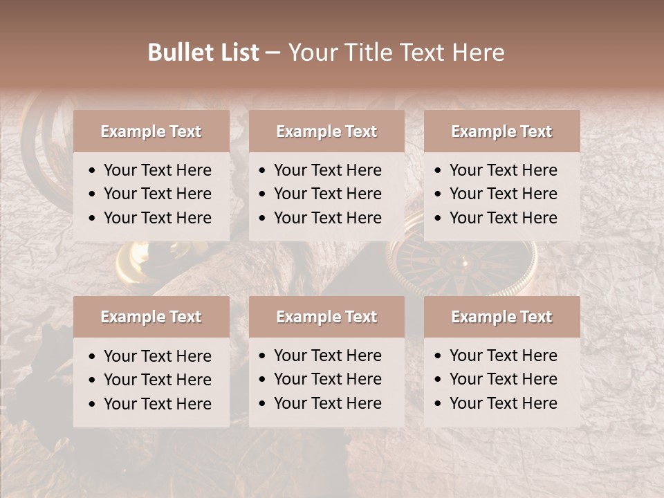 Vintage Globe Aged PowerPoint Template