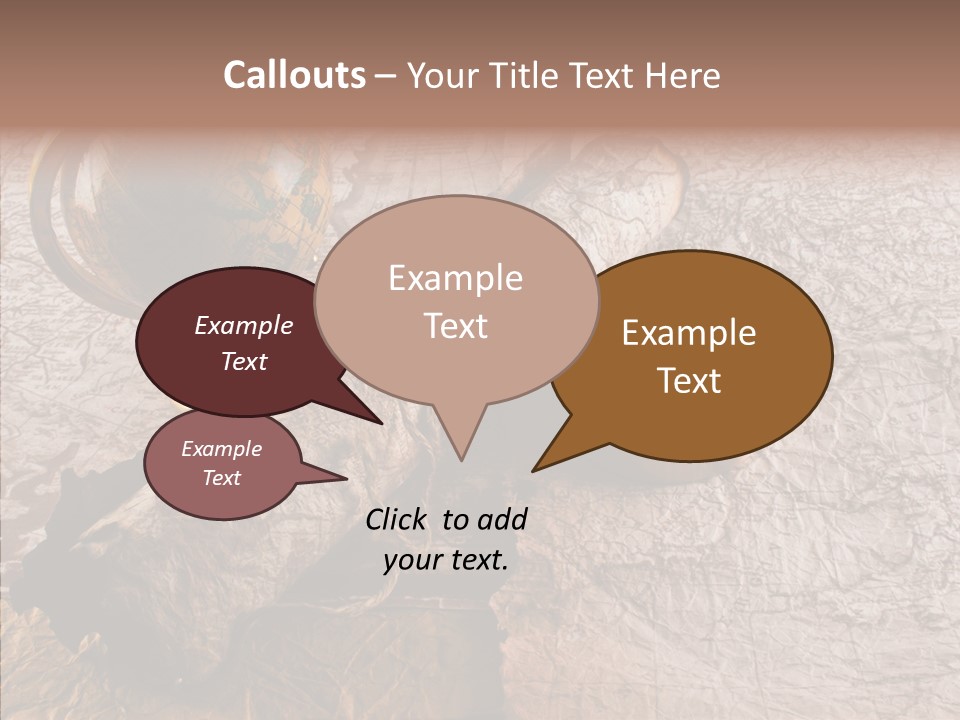 Vintage Globe Aged PowerPoint Template
