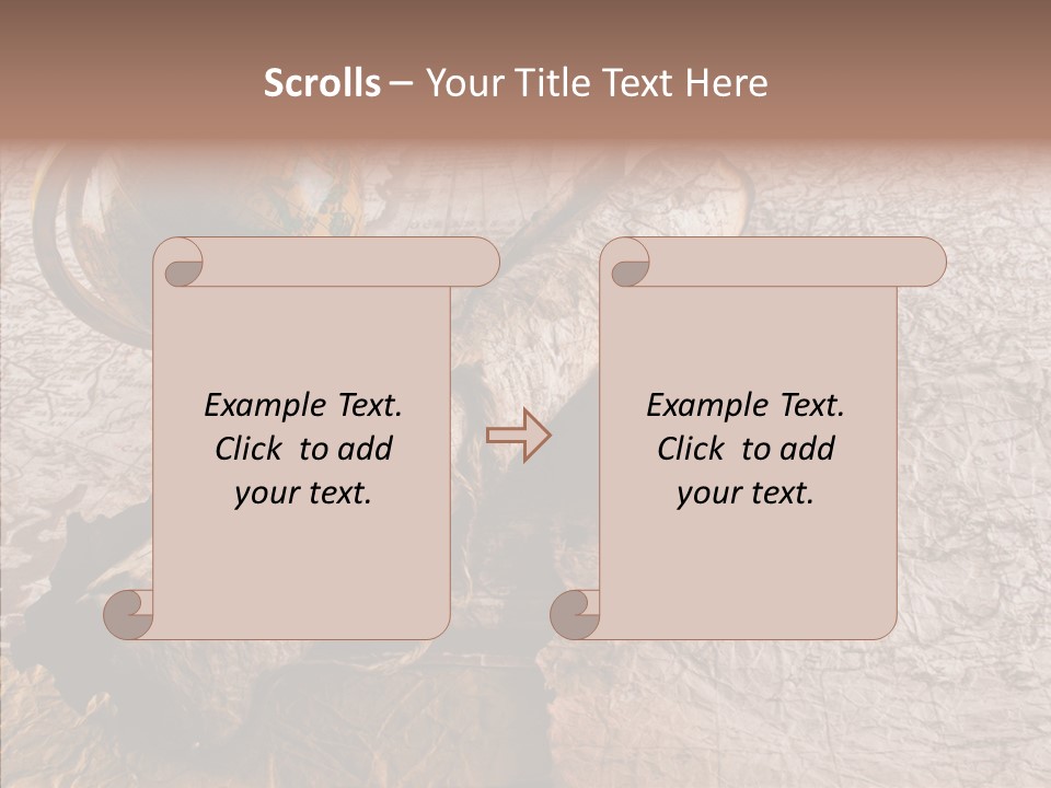 Vintage Globe Aged PowerPoint Template