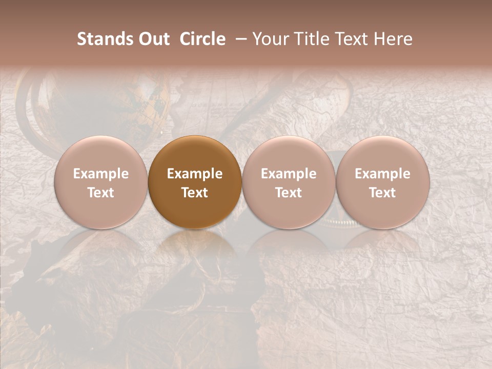 Vintage Globe Aged PowerPoint Template