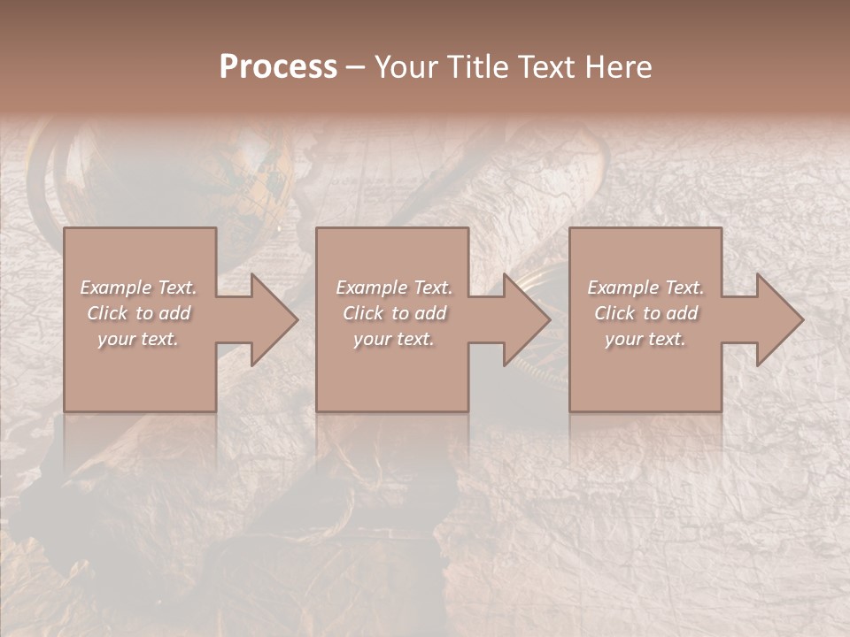 Vintage Globe Aged PowerPoint Template