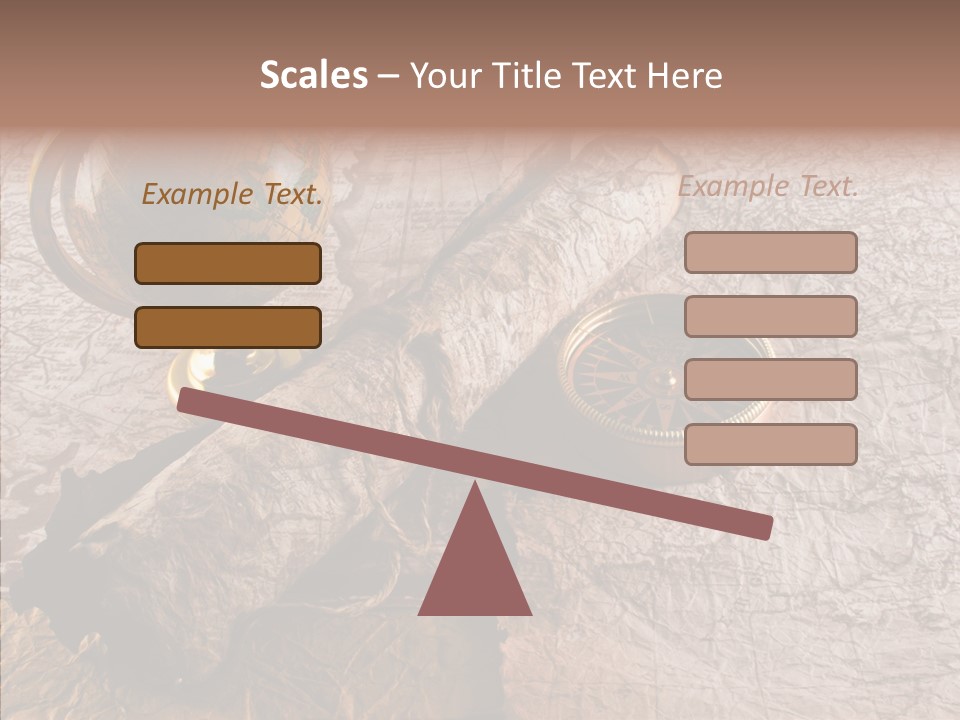 Vintage Globe Aged PowerPoint Template
