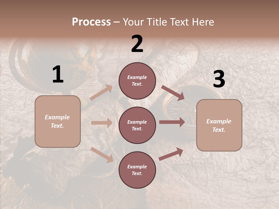 Vintage Globe Aged PowerPoint Template