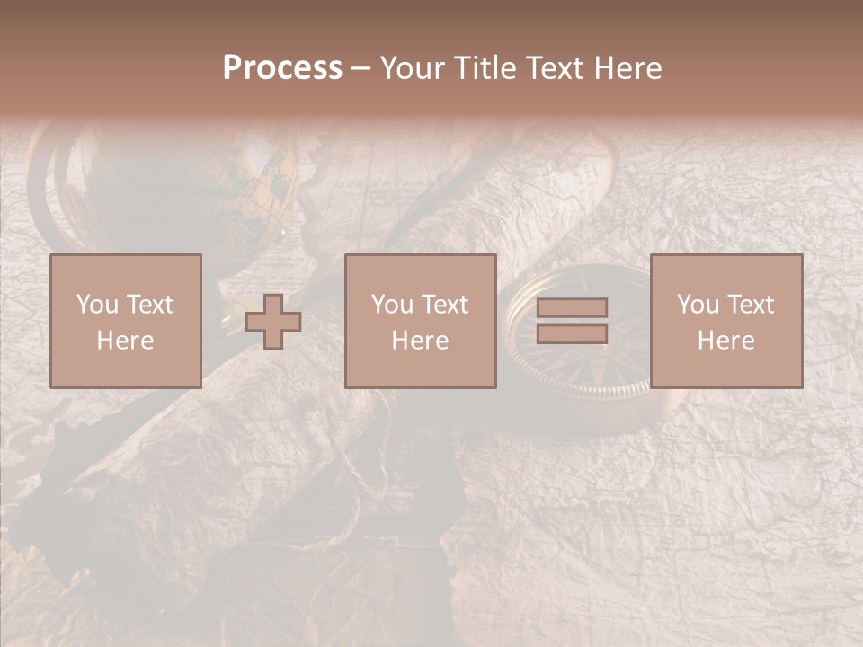 Vintage Globe Aged PowerPoint Template