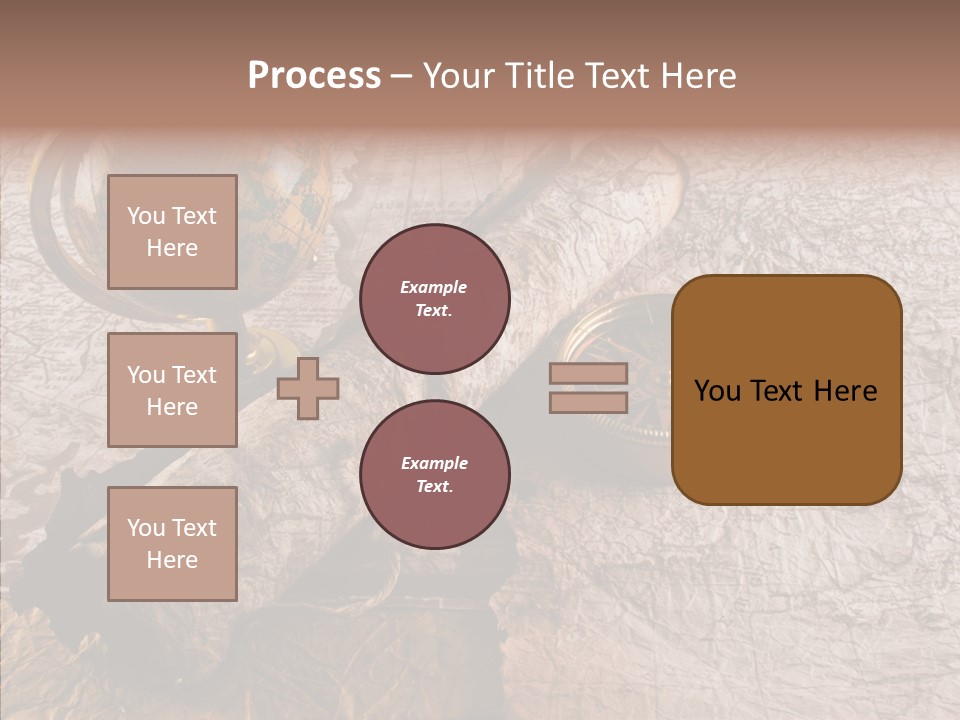 Vintage Globe Aged PowerPoint Template