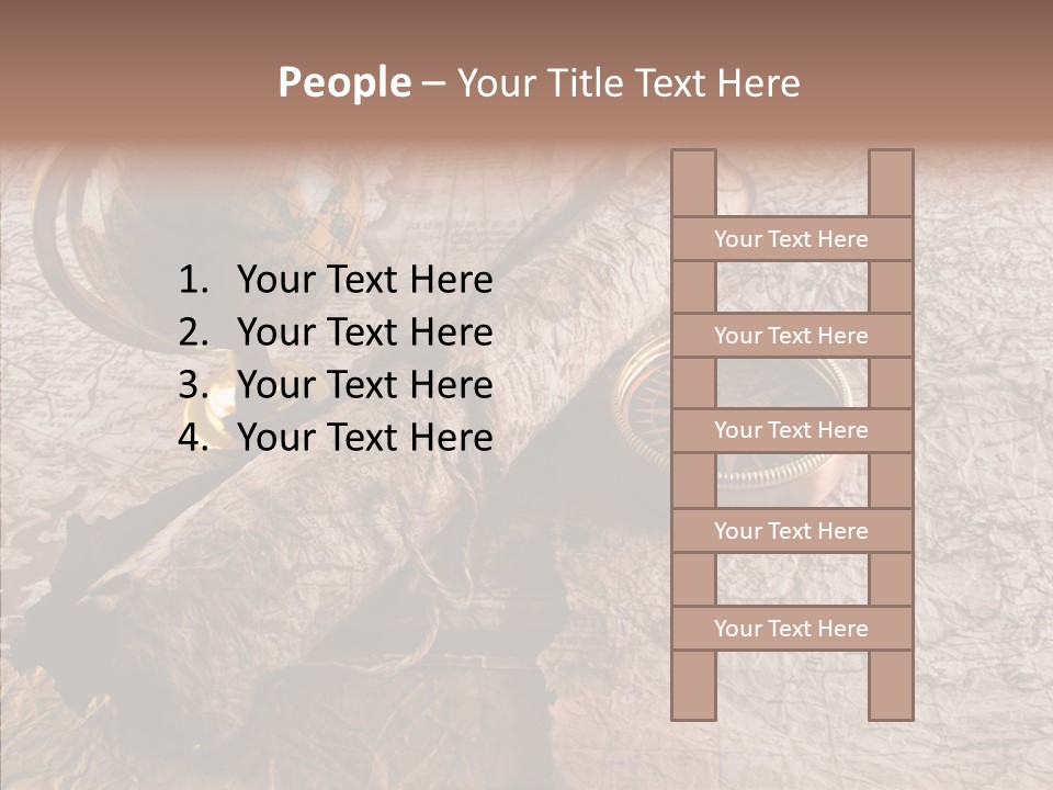 Vintage Globe Aged PowerPoint Template