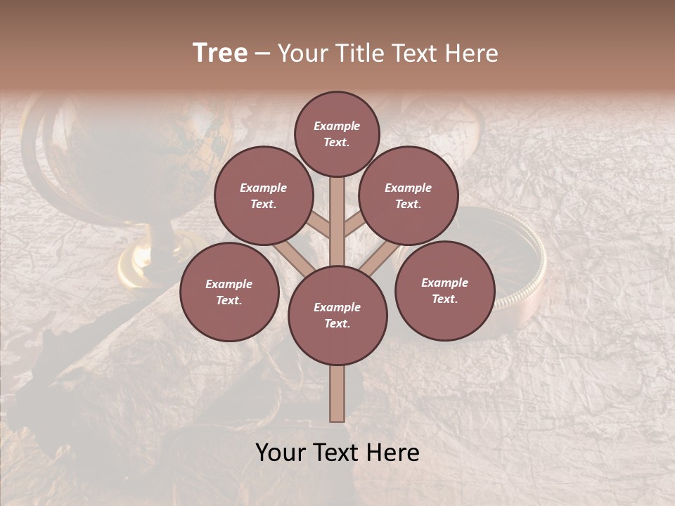 Vintage Globe Aged PowerPoint Template