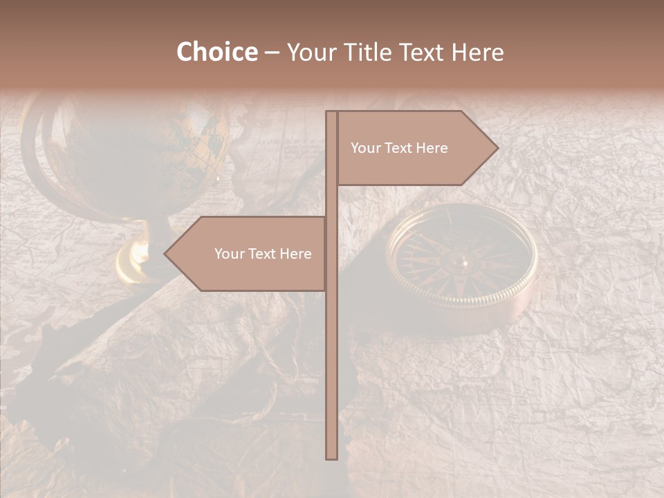 Vintage Globe Aged PowerPoint Template