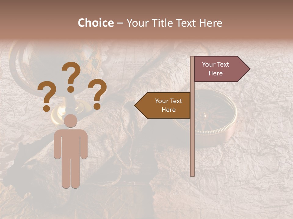 Vintage Globe Aged PowerPoint Template