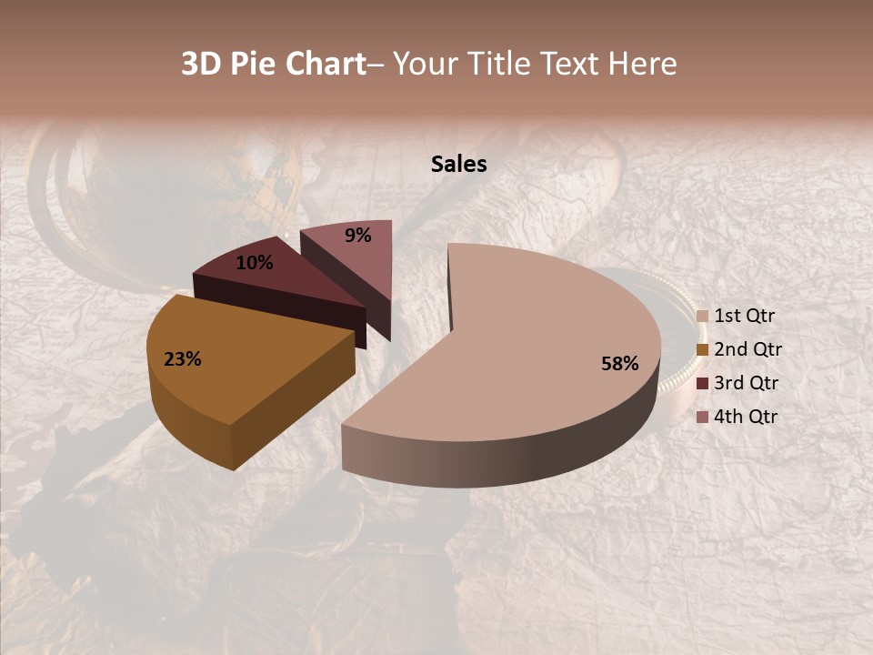 Vintage Globe Aged PowerPoint Template