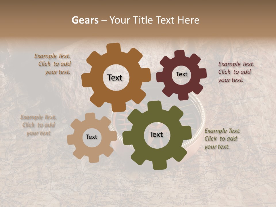 Direction Grunge Sea PowerPoint Template