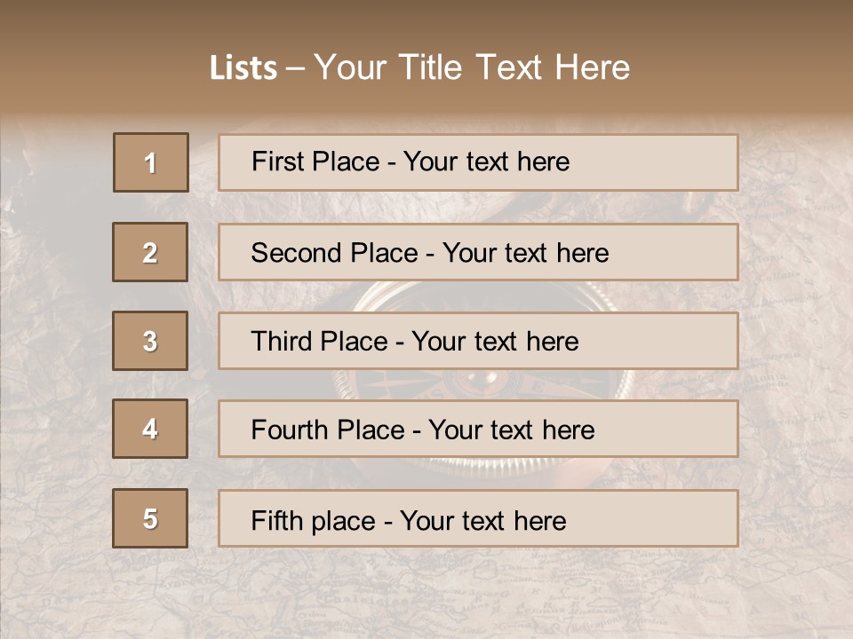 Direction Grunge Sea PowerPoint Template