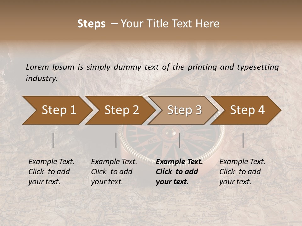 Direction Grunge Sea PowerPoint Template