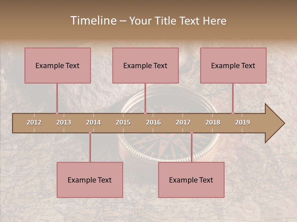 Direction Grunge Sea PowerPoint Template