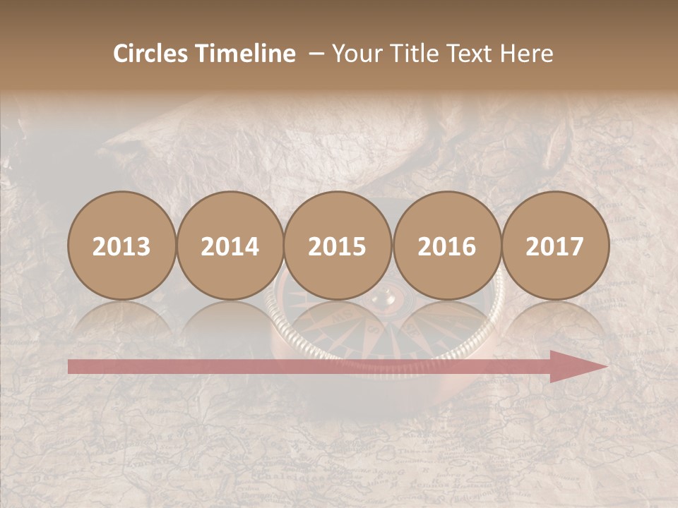 Direction Grunge Sea PowerPoint Template