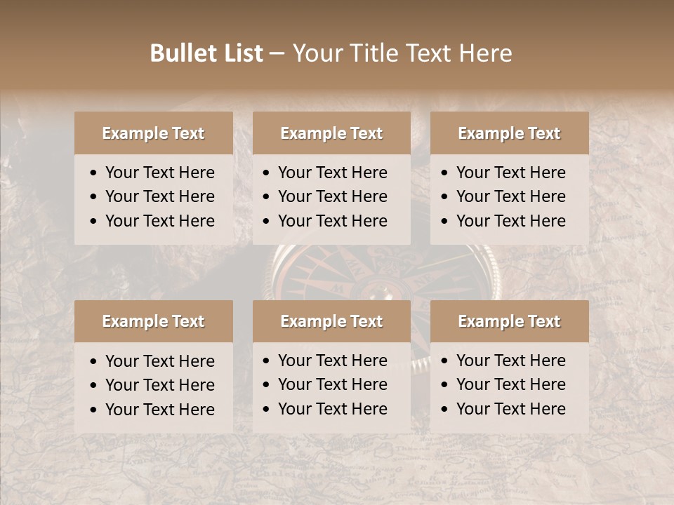 Direction Grunge Sea PowerPoint Template