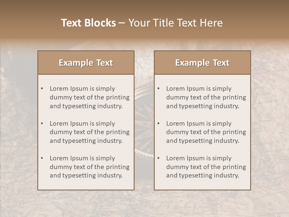 Direction Grunge Sea PowerPoint Template