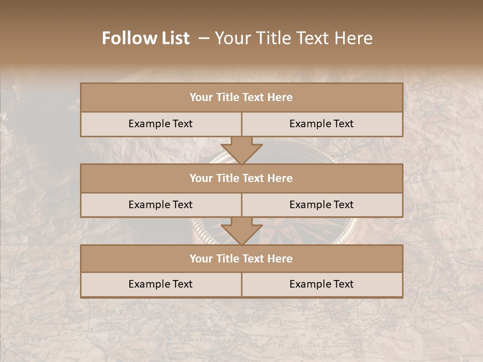Direction Grunge Sea PowerPoint Template
