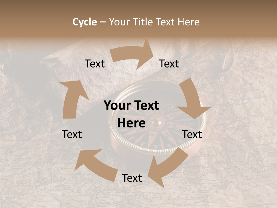 Direction Grunge Sea PowerPoint Template