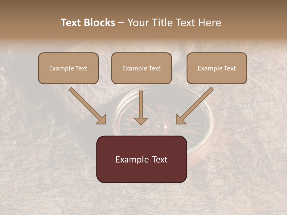 Direction Grunge Sea PowerPoint Template